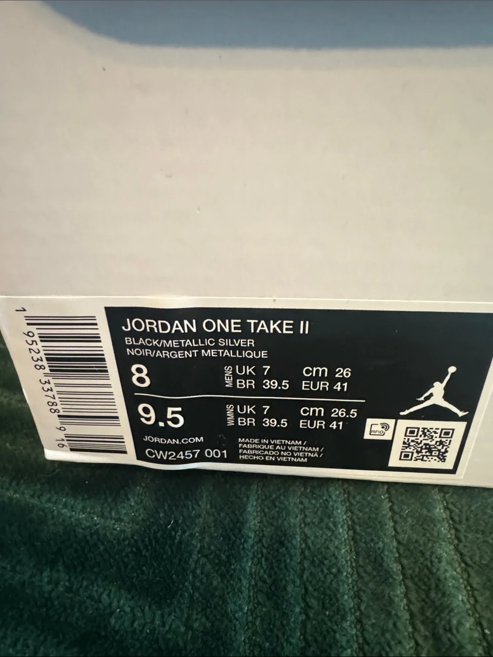 Jordan one -Take II basketball shoes with box RARE!